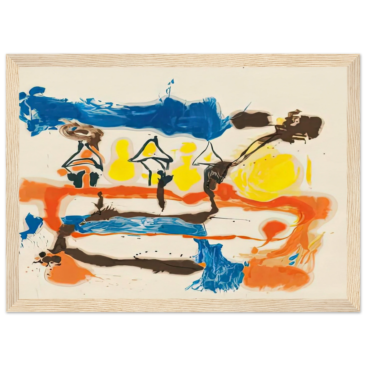 Fable, 1961- Framed Poster | Helen Frankenthaler Framed Prints Wall Art | Frankenthaler Helen