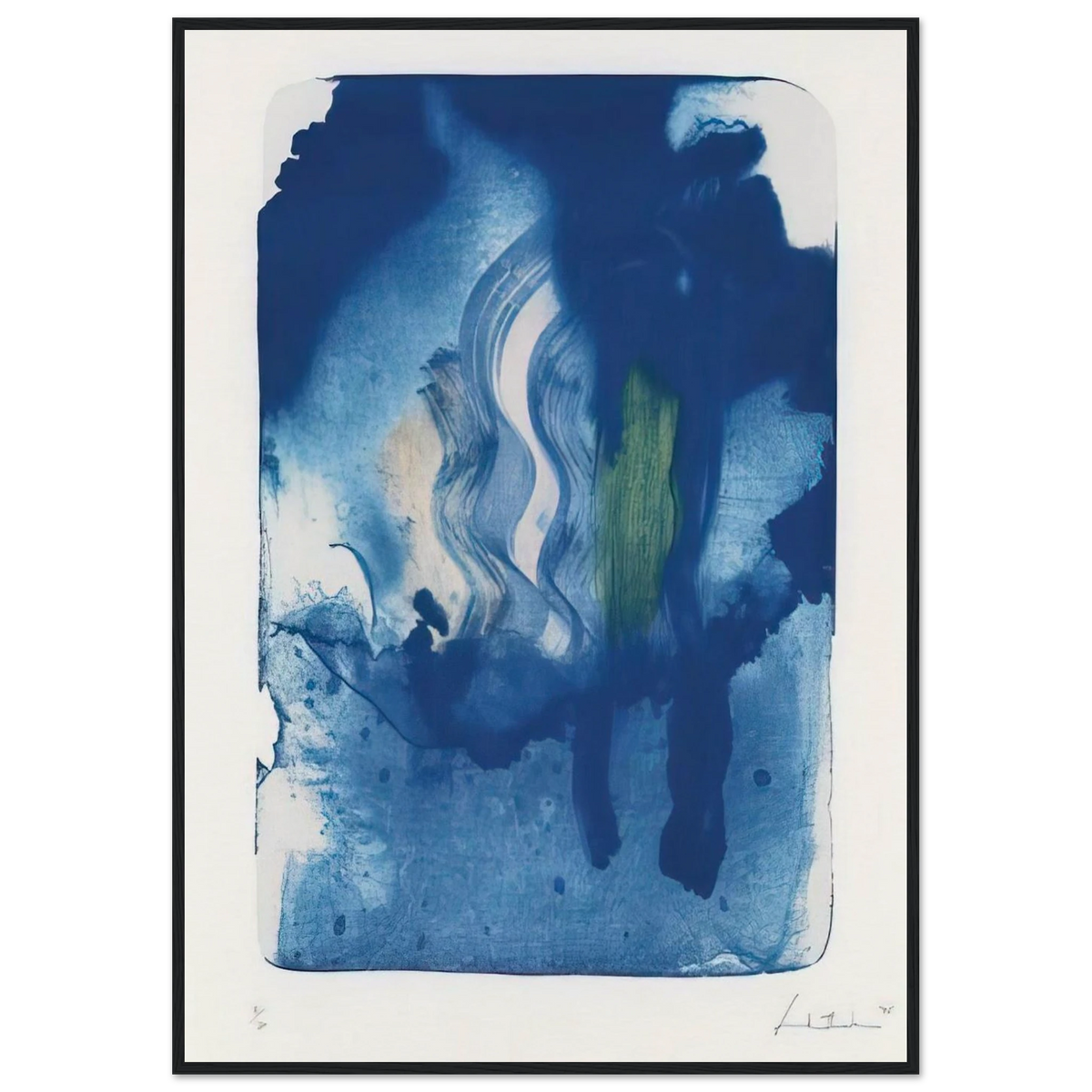 Reflections V - 1995 Framed Poster | Helen Frankenthaler Framed Prints Wall Art | Frankenthaler Helen
