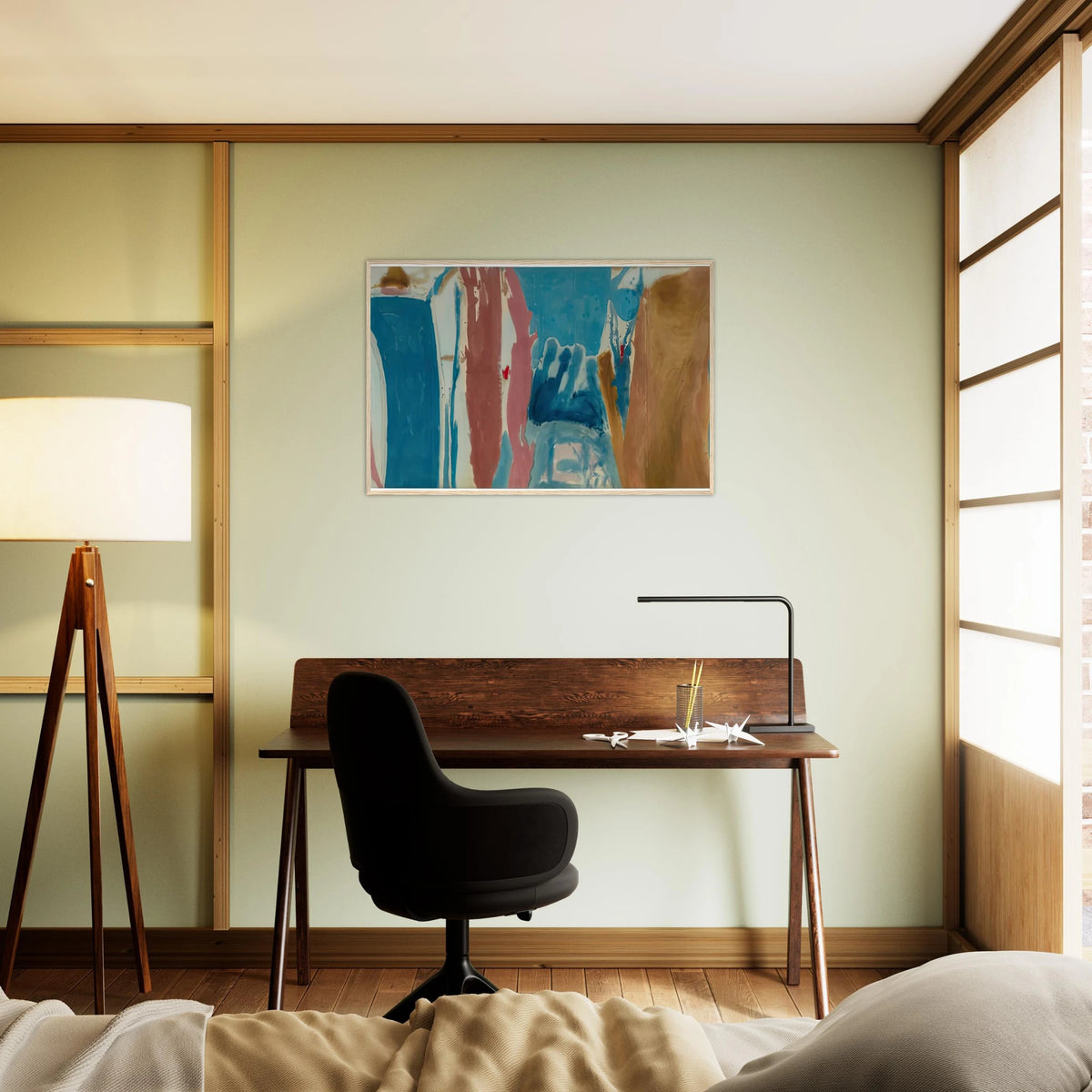 Open Wall, 1953- Framed Poster | Helen Frankenthaler Framed Prints Wall Art | Frankenthaler Helen