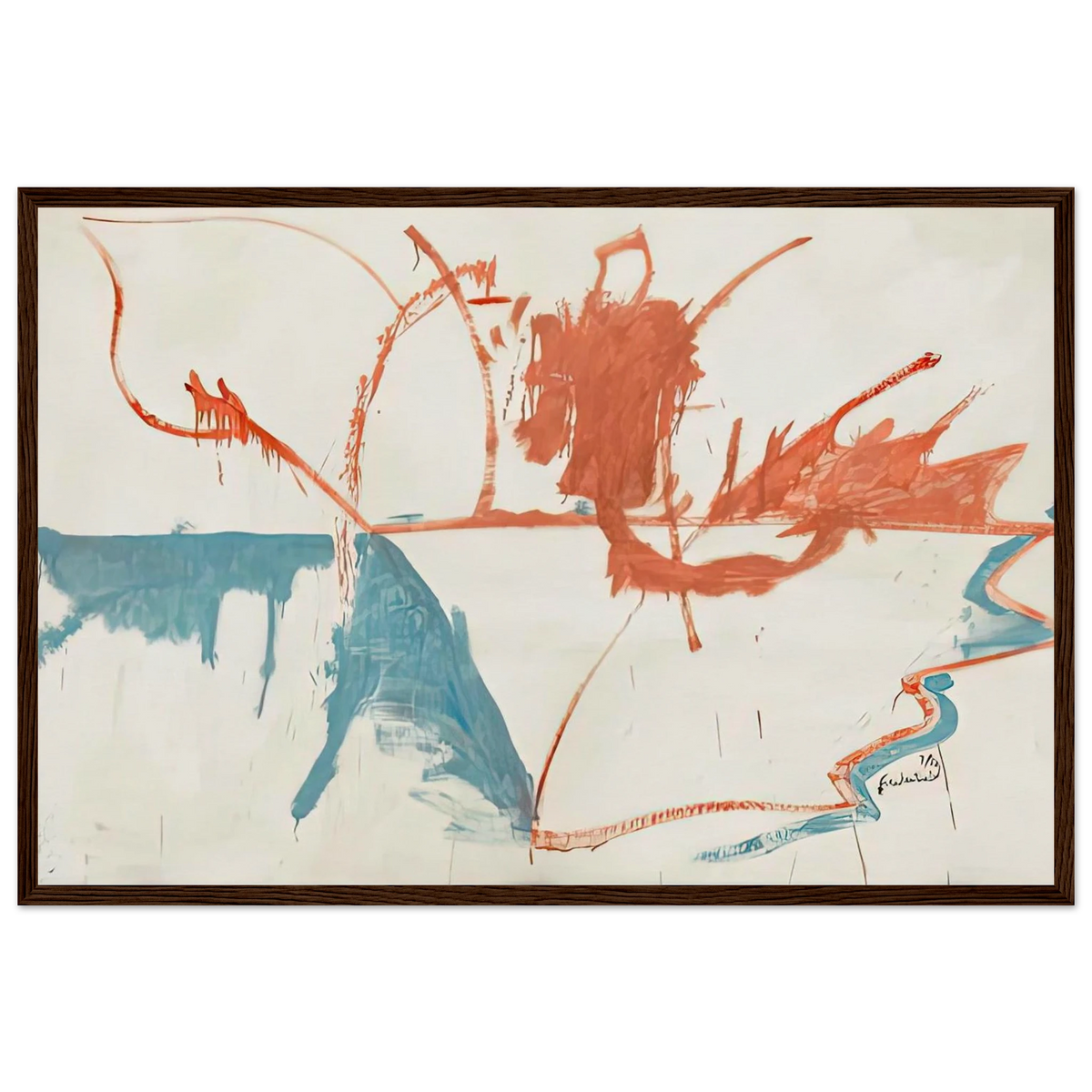 French Horizon, 1958- Framed Poster | Helen Frankenthaler Framed Prints Wall Art | Frankenthaler Helen