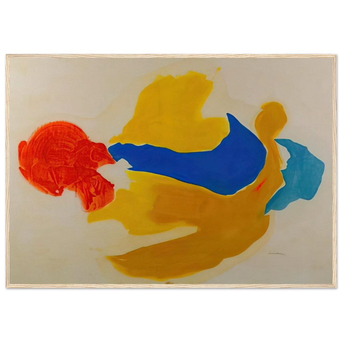 Blue Jay - 1963  United States Framed Poster | Helen Frankenthaler Framed Prints Wall Art | Frankenthaler Helen