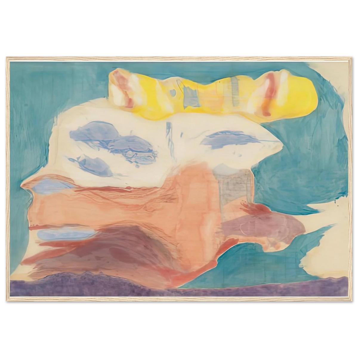 Sea Goddess, 1963- Framed Poster | Helen Frankenthaler Framed Prints Wall Art | Frankenthaler Helen