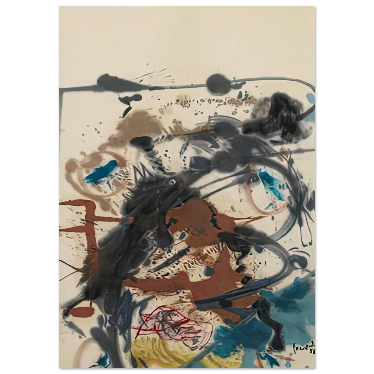 Winter Hunt, 1958- Poster | Helen Frankenthaler Poster | Frankenthaler Helen