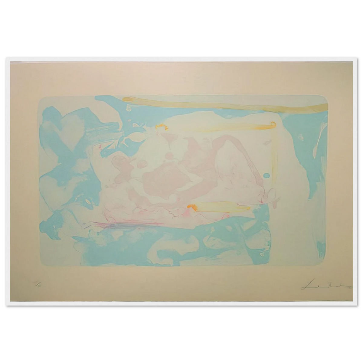 Reflections III - 1995 Framed Poster | Helen Frankenthaler Framed Prints Wall Art | Frankenthaler Helen