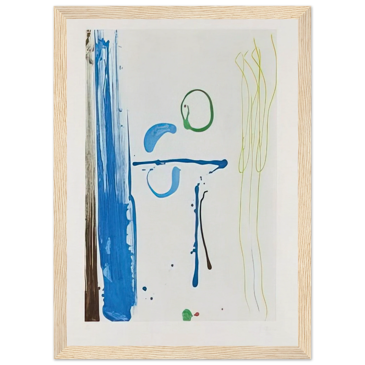 Sunshine After Rain - 1987 Framed Poster | Helen Frankenthaler Framed Prints Wall Art | Frankenthaler Helen