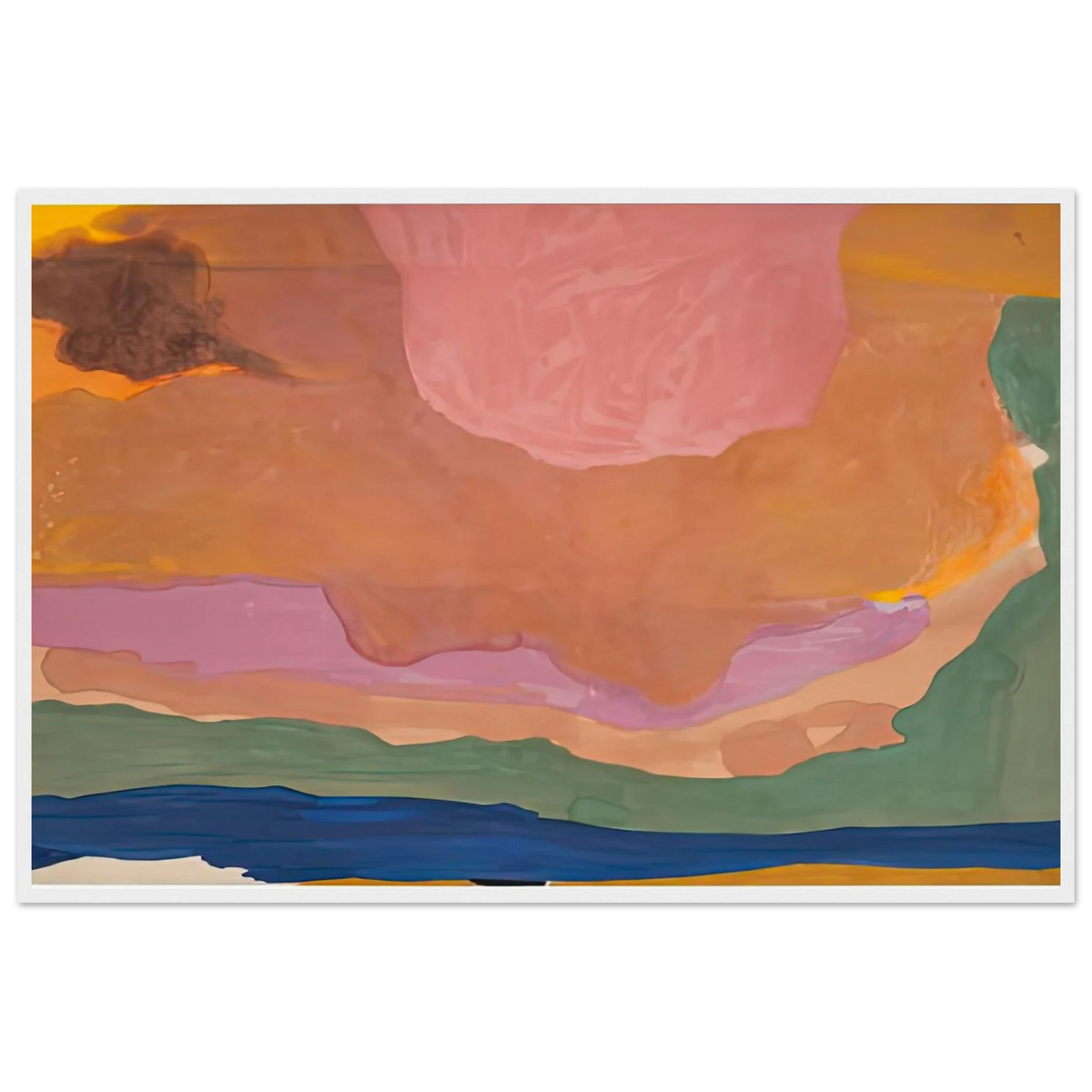 Flood, 1967- Framed Poster | Helen Frankenthaler Framed Prints Wall Art | Frankenthaler Helen