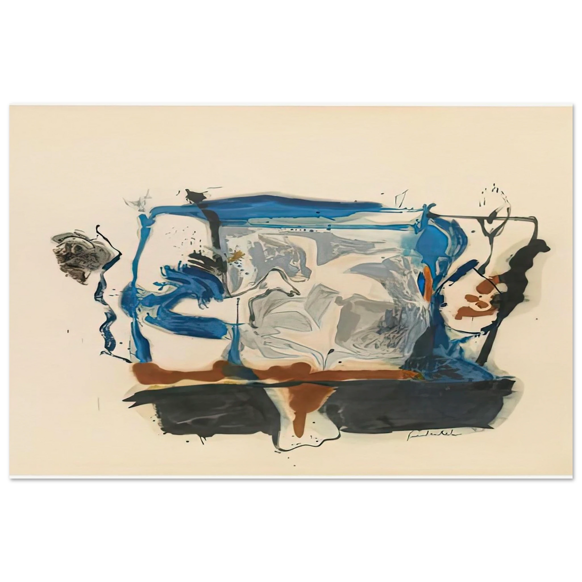 Swan Lake II, 1961- Poster | Helen Frankenthaler Poster | Frankenthaler Helen
