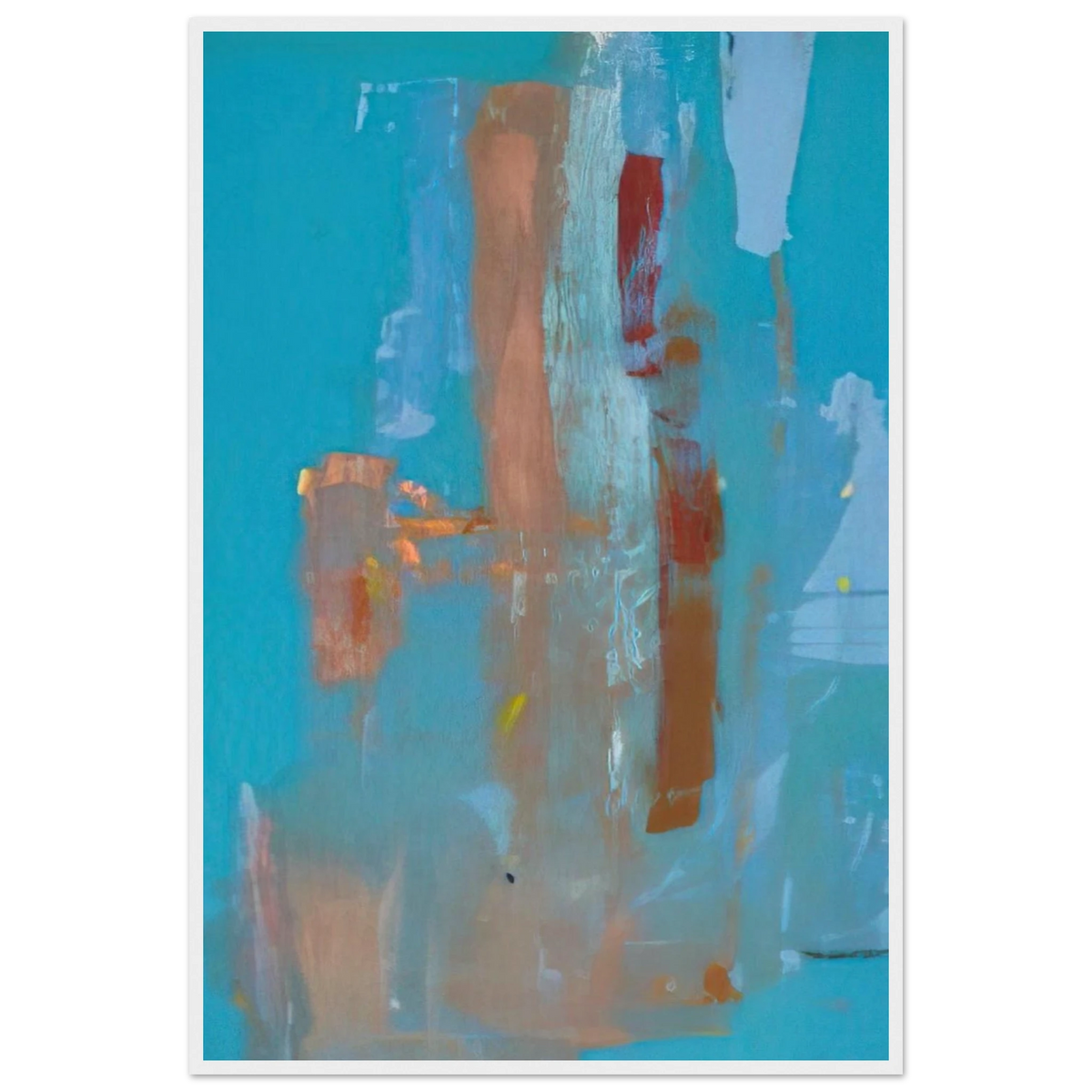 In on Blue - 1976 Framed Poster | Helen Frankenthaler Framed Prints Wall Art | Frankenthaler Helen