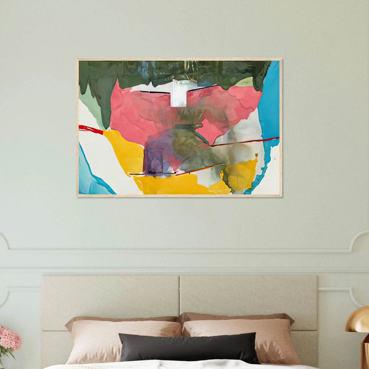 Off White Square, 1973- Framed Poster | Helen Frankenthaler Framed Prints Wall Art | Frankenthaler Helen