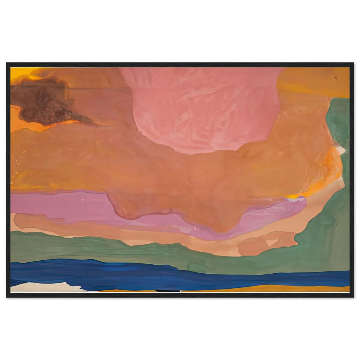Flood, 1967- Framed Poster | Helen Frankenthaler Framed Prints Wall Art | Frankenthaler Helen