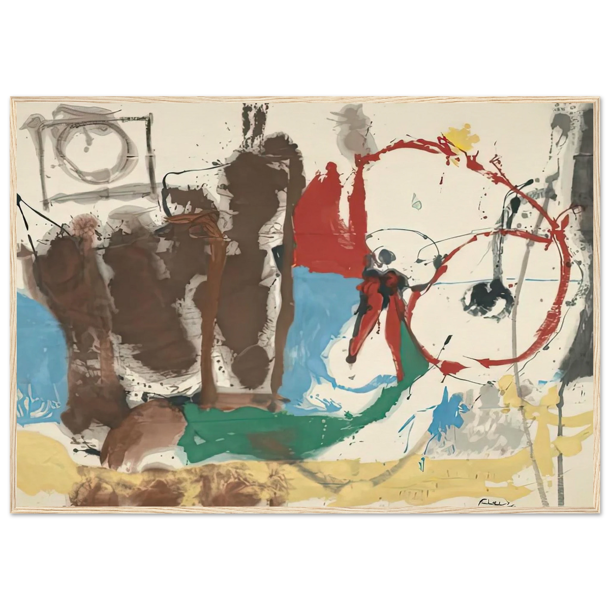 Mother Goose Melody, 1959- Framed Poster | Helen Frankenthaler Framed Prints Wall Art | Frankenthaler Helen