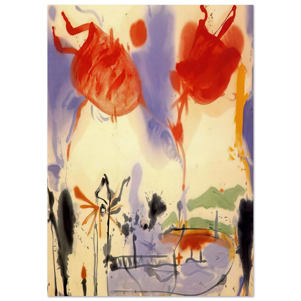 Round Trip - 1957 Poster | Helen Frankenthaler Poster | Frankenthaler Helen