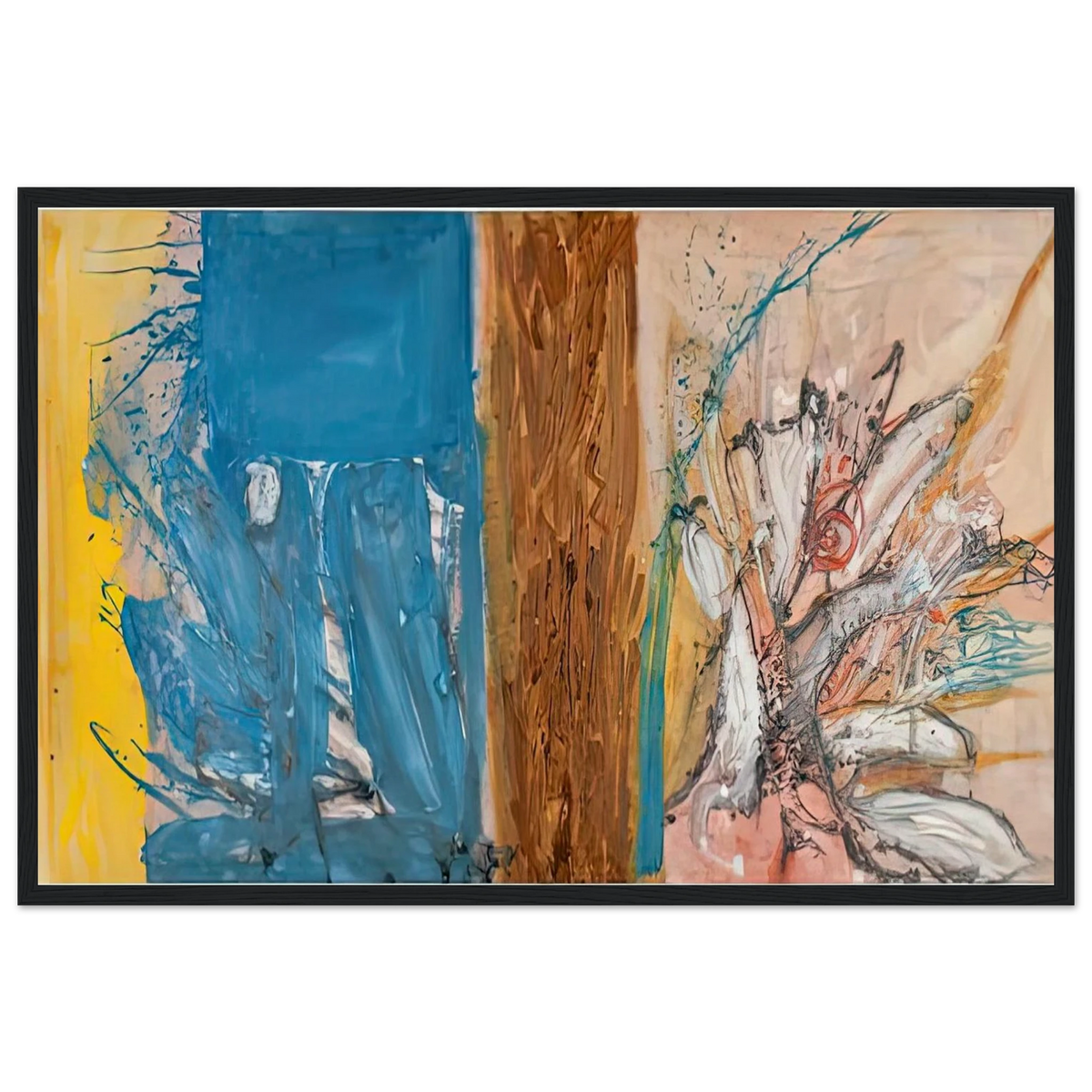 The Façade, 1954- Framed Poster | Helen Frankenthaler Framed Prints Wall Art | Frankenthaler Helen