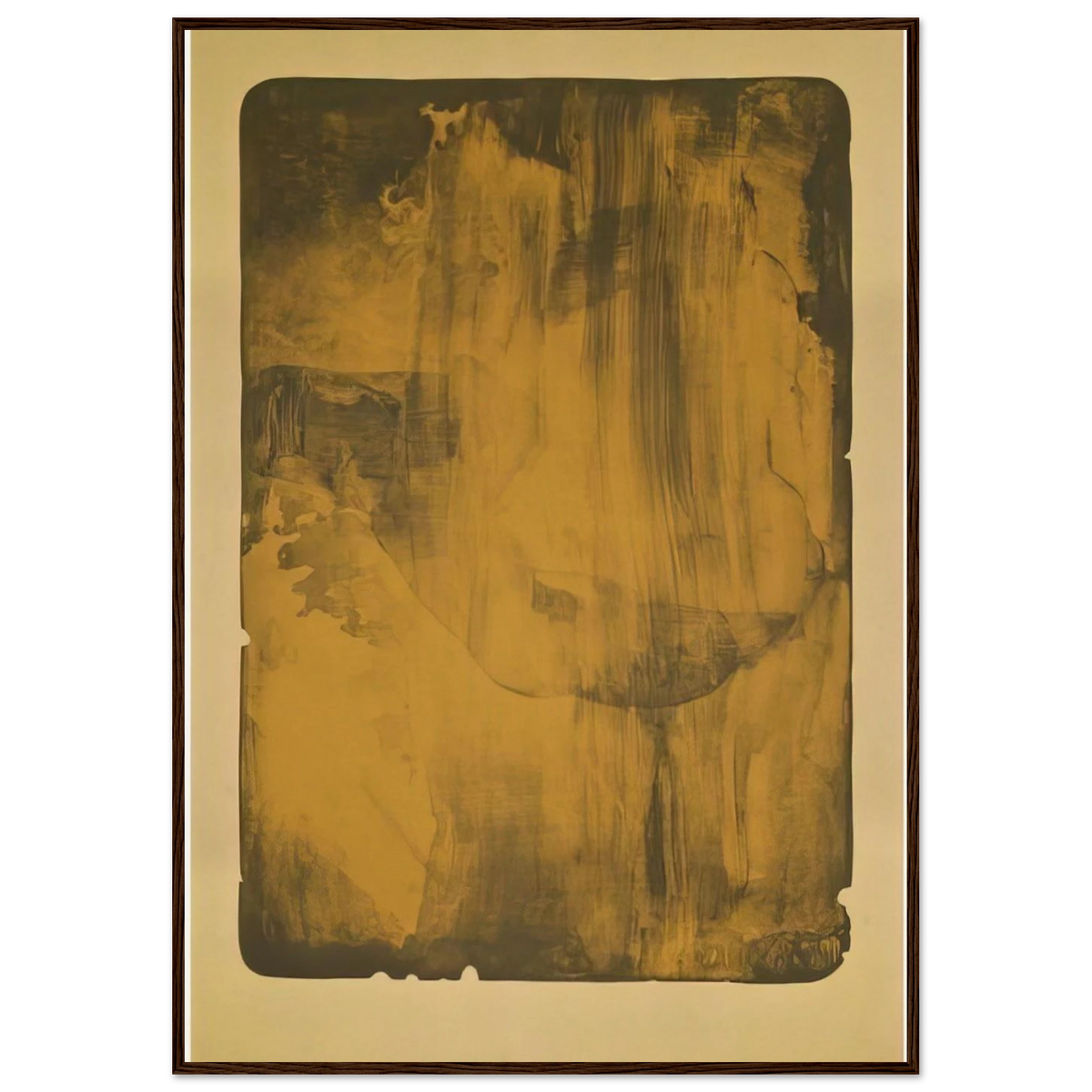 Bronze Smoke - 1978 Framed Poster | Helen Frankenthaler Framed Prints Wall Art | Frankenthaler Helen