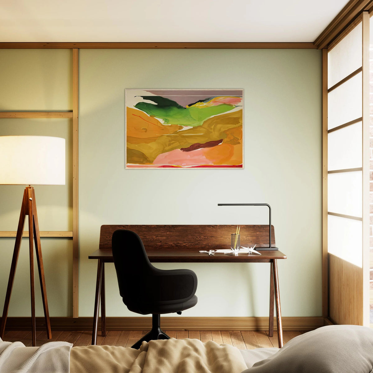 Nature Abhors a Vacuum, 1973- Framed Poster | Helen Frankenthaler Framed Prints Wall Art | Frankenthaler Helen