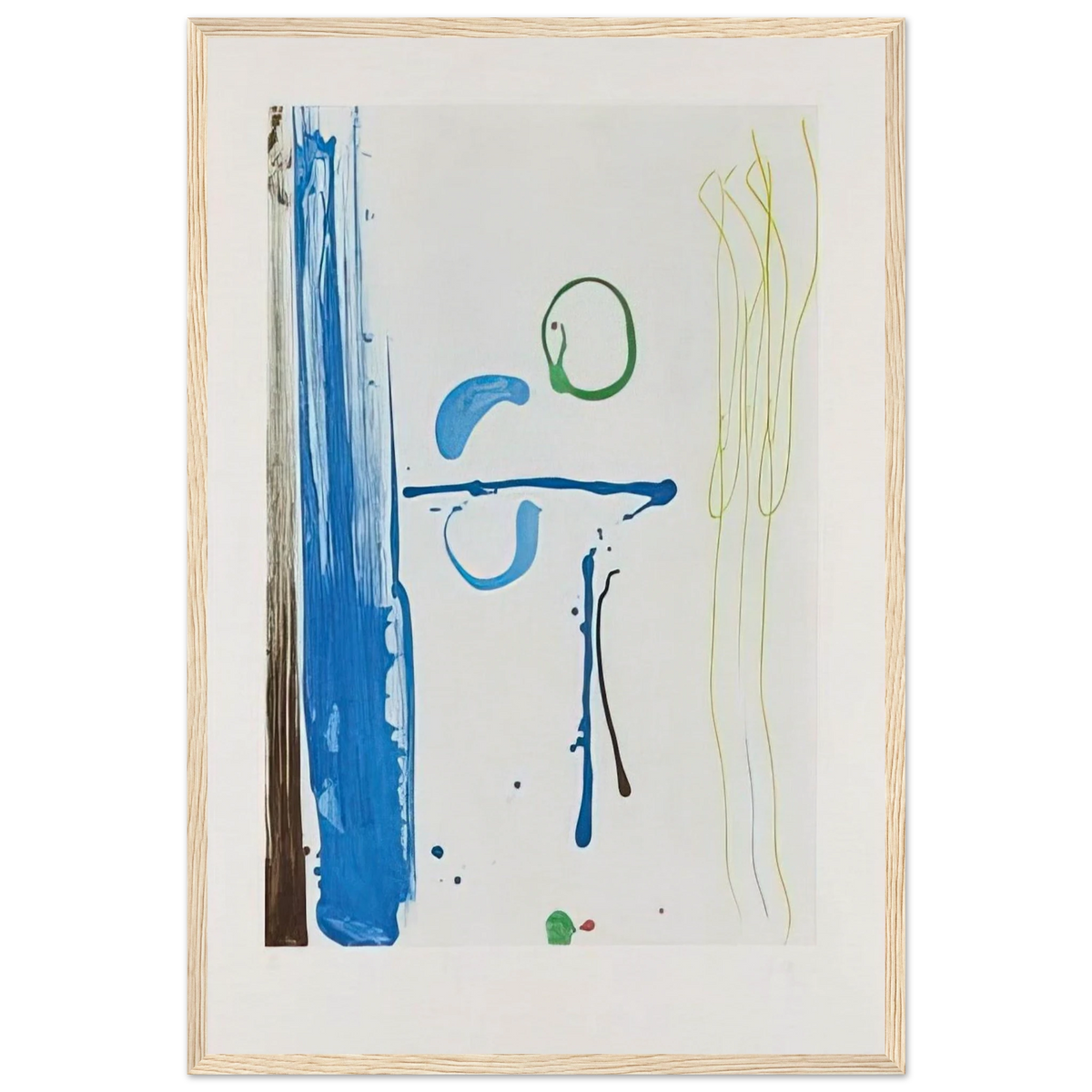 Sunshine After Rain - 1987 Framed Poster | Helen Frankenthaler Framed Prints Wall Art | Frankenthaler Helen