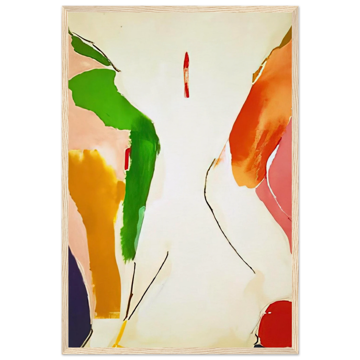 Living Edge - 1973 Framed Poster | Helen Frankenthaler Framed Prints Wall Art | Frankenthaler Helen