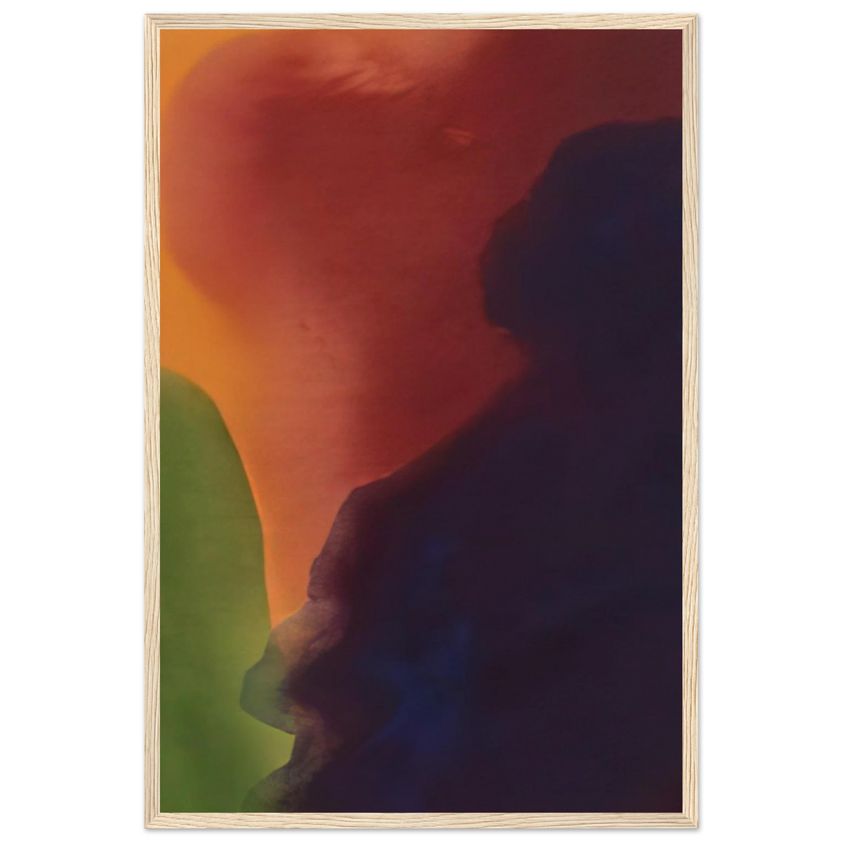 Blue Atmosphere III - 1963 Framed Poster | Helen Frankenthaler Framed Prints Wall Art | Frankenthaler Helen