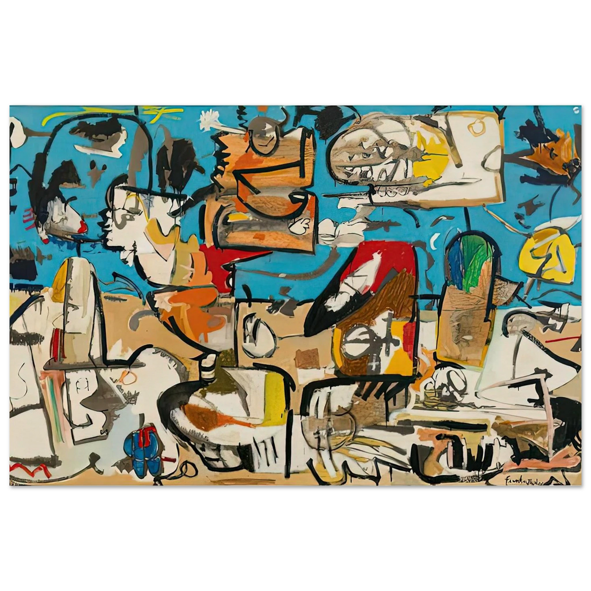 Untitled, 1951- Poster | Helen Frankenthaler Poster | Frankenthaler Helen