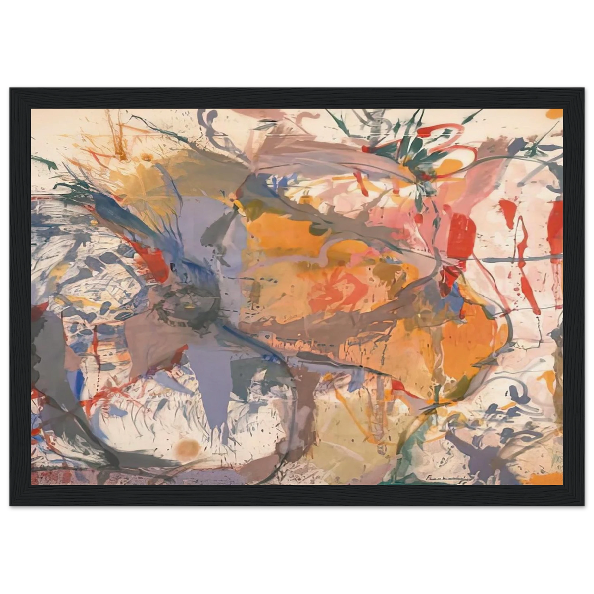 Before the Caves, 1958- Framed Poster | Helen Frankenthaler Framed Prints Wall Art | Frankenthaler Helen
