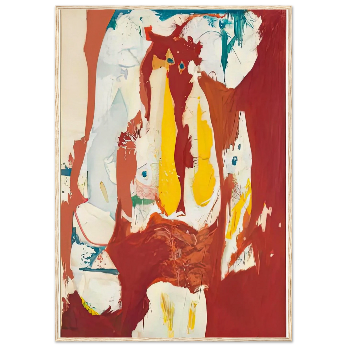 The Red Sea, 1959- Framed Poster | Helen Frankenthaler Framed Prints Wall Art | Frankenthaler Helen