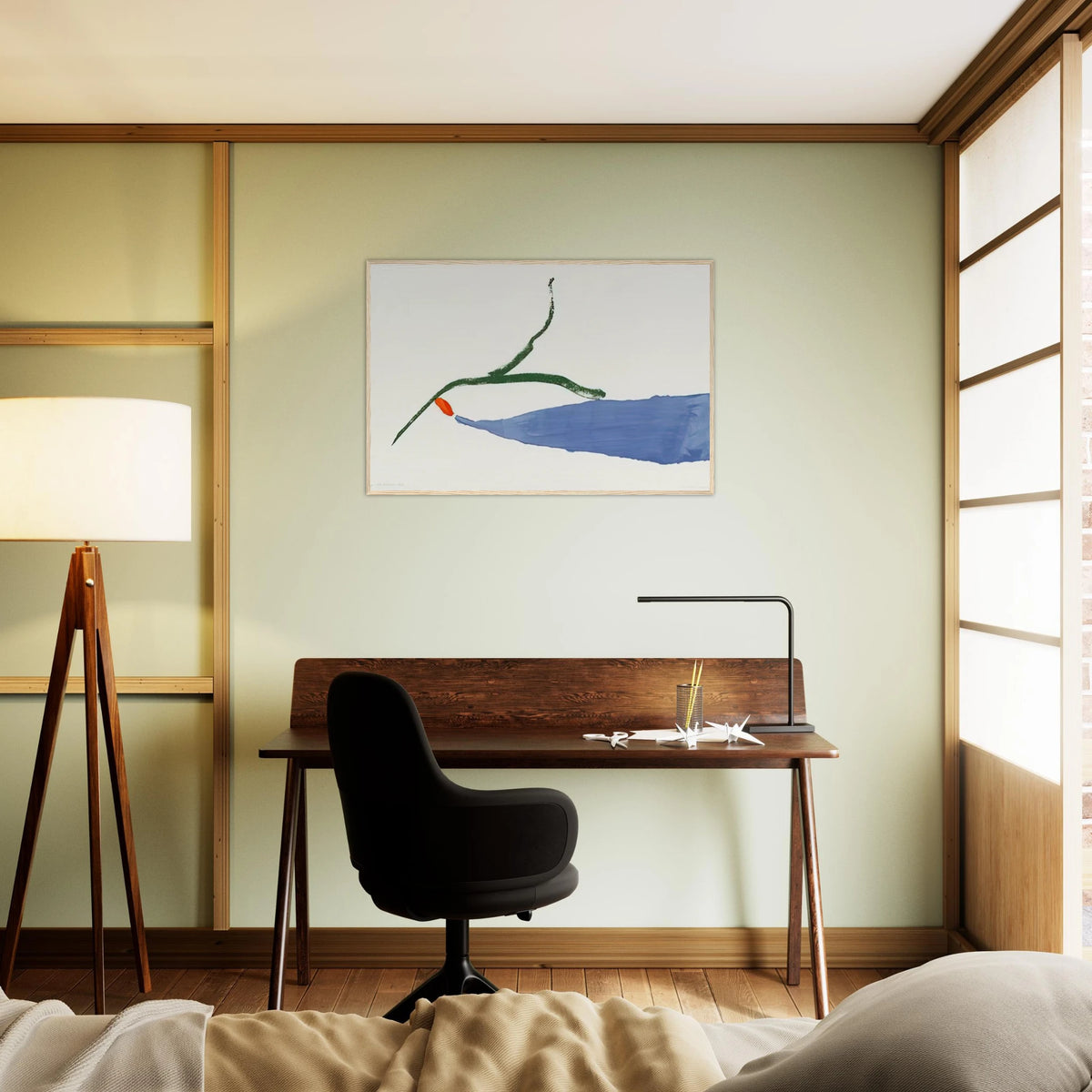 A Little Zen - 1970 Framed Poster | Helen Frankenthaler Framed Prints Wall Art | Frankenthaler Helen