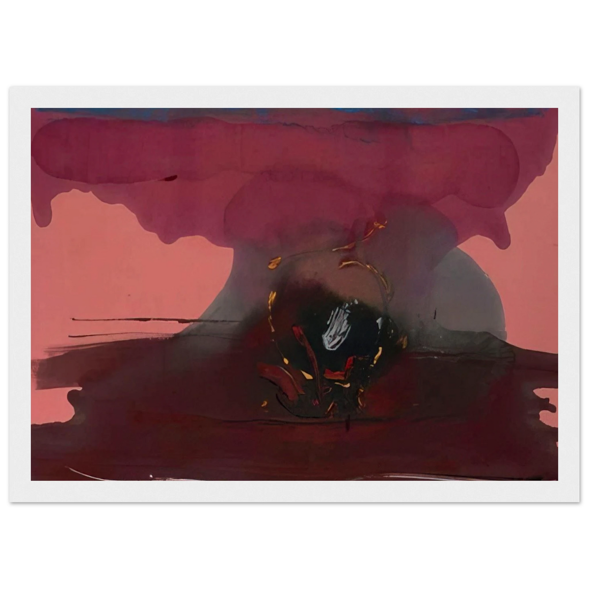 Harbinger - 1986 Framed Poster | Helen Frankenthaler Framed Prints Wall Art | Frankenthaler Helen