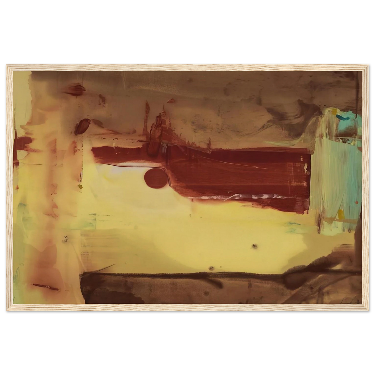 Desert Pass - 1976 Framed Poster | Helen Frankenthaler Framed Prints Wall Art | Frankenthaler Helen
