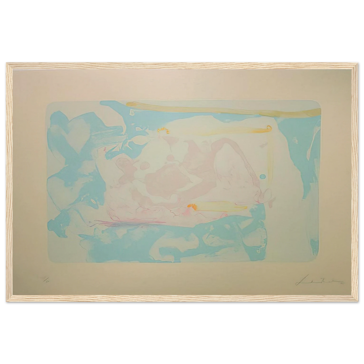 Reflections III - 1995 Framed Poster | Helen Frankenthaler Framed Prints Wall Art | Frankenthaler Helen