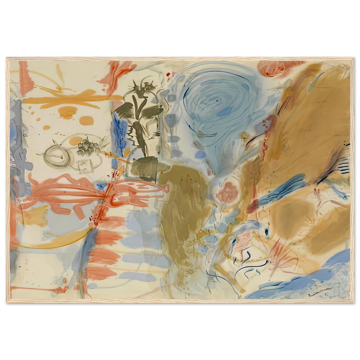 Western Dream, 1957- Framed Poster | Helen Frankenthaler Framed Prints Wall Art | Frankenthaler Helen