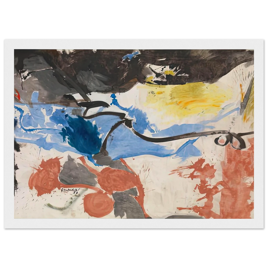 Hotel Cro-Magnon, 1958- Framed Poster | Helen Frankenthaler Framed Prints Wall Art | Frankenthaler Helen
