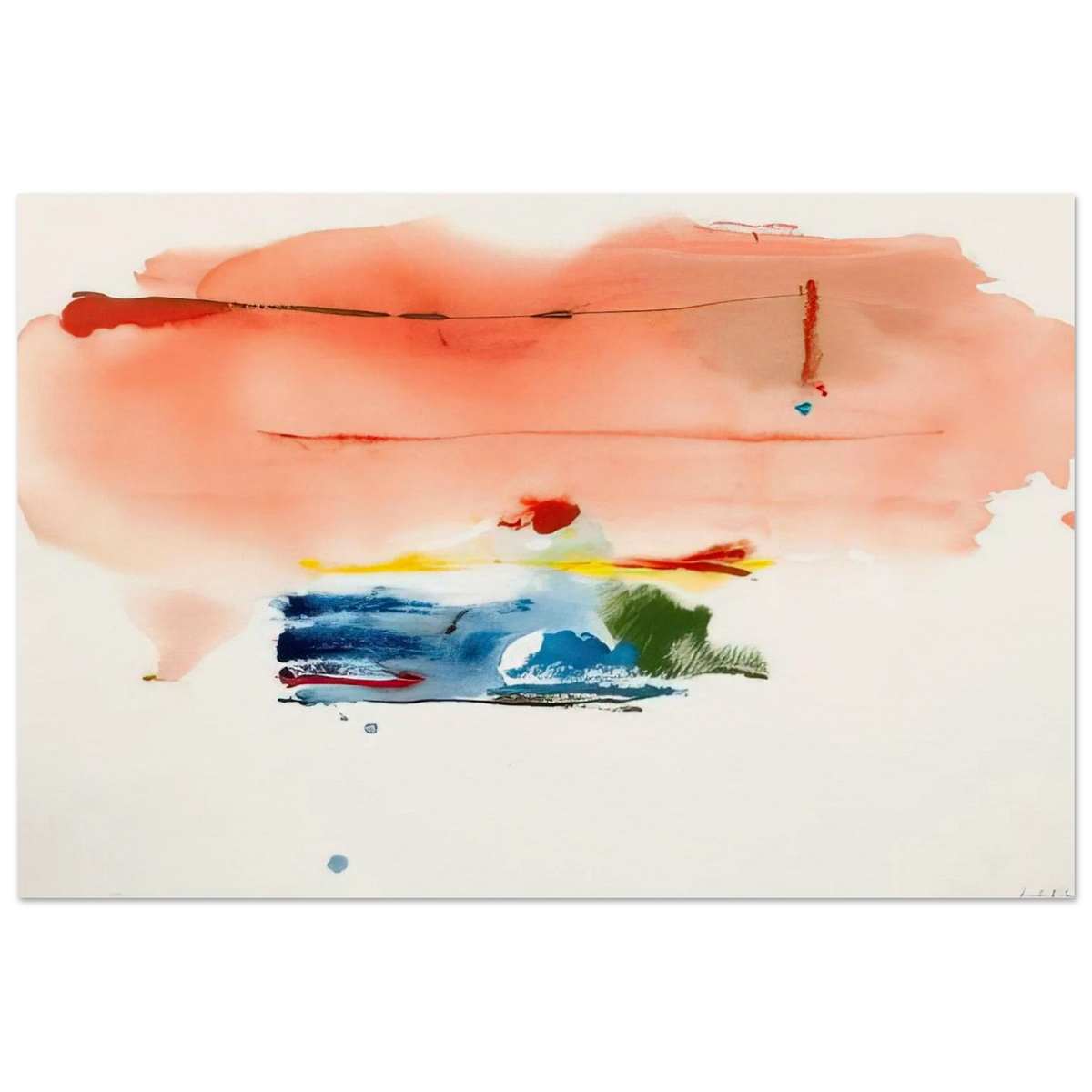 Santa Fe II - 1986 Poster | Helen Frankenthaler Poster | Frankenthaler Helen