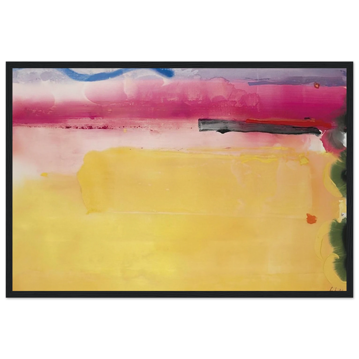Black-Eyed Susan - 1988 Framed Poster | Helen Frankenthaler Framed Prints Wall Art | Frankenthaler Helen