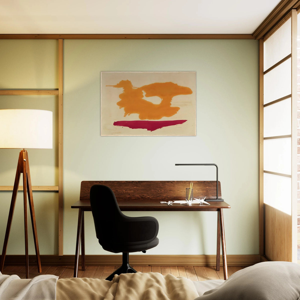 Only Orange - 1963 Framed Poster | Helen Frankenthaler Framed Prints Wall Art | Frankenthaler Helen
