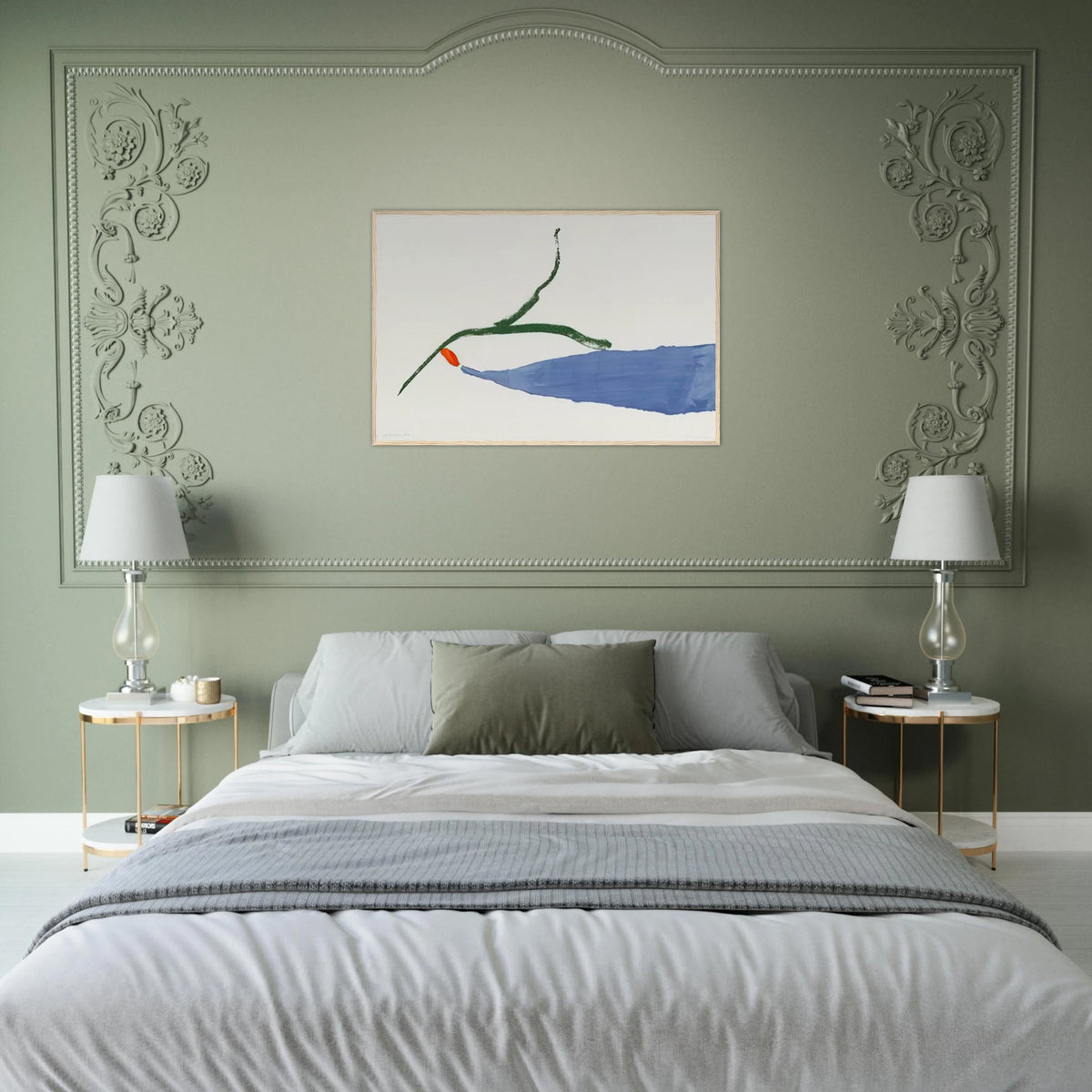 A Little Zen - 1970 Framed Poster | Helen Frankenthaler Framed Prints Wall Art | Frankenthaler Helen