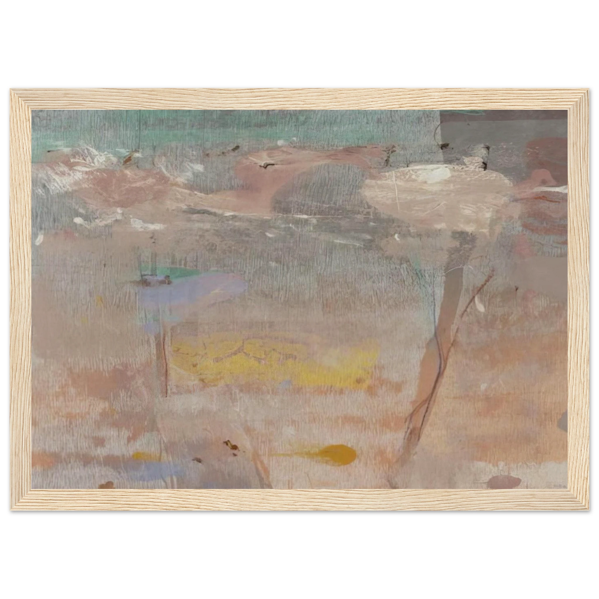 Monotype I - 1981 Framed Poster | Helen Frankenthaler Framed Prints Wall Art | Frankenthaler Helen