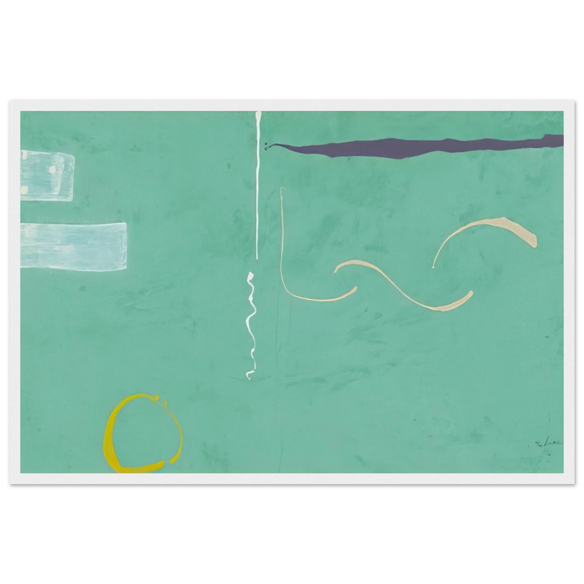 Tahiti - 1989 Framed Poster | Helen Frankenthaler Framed Prints Wall Art | Frankenthaler Helen