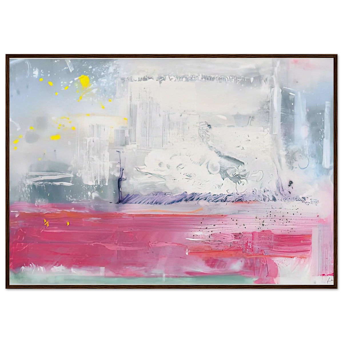 Hot Ice, 1990- Framed Poster | Helen Frankenthaler Framed Prints Wall Art | Frankenthaler Helen