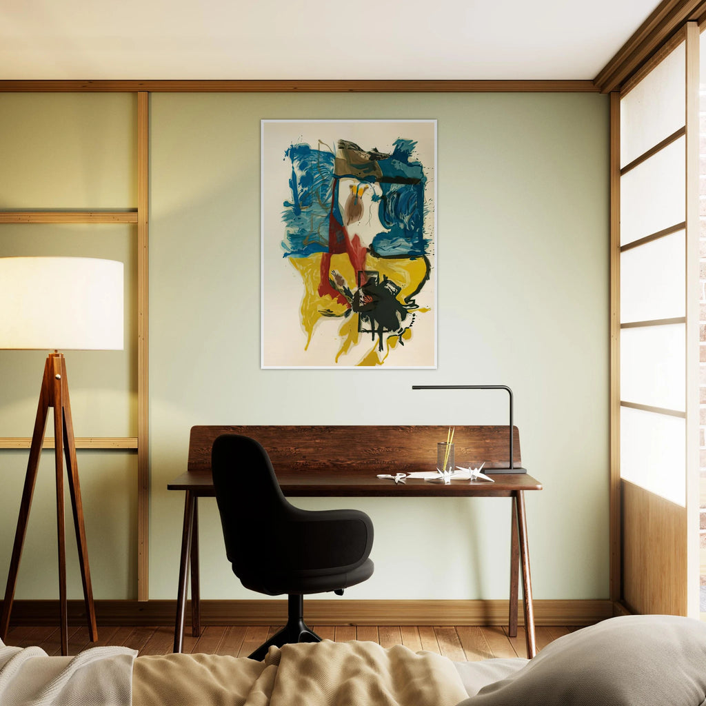 Beach Scene, 1961- Framed Poster | Helen Frankenthaler Framed Prints Wall Art | Frankenthaler Helen