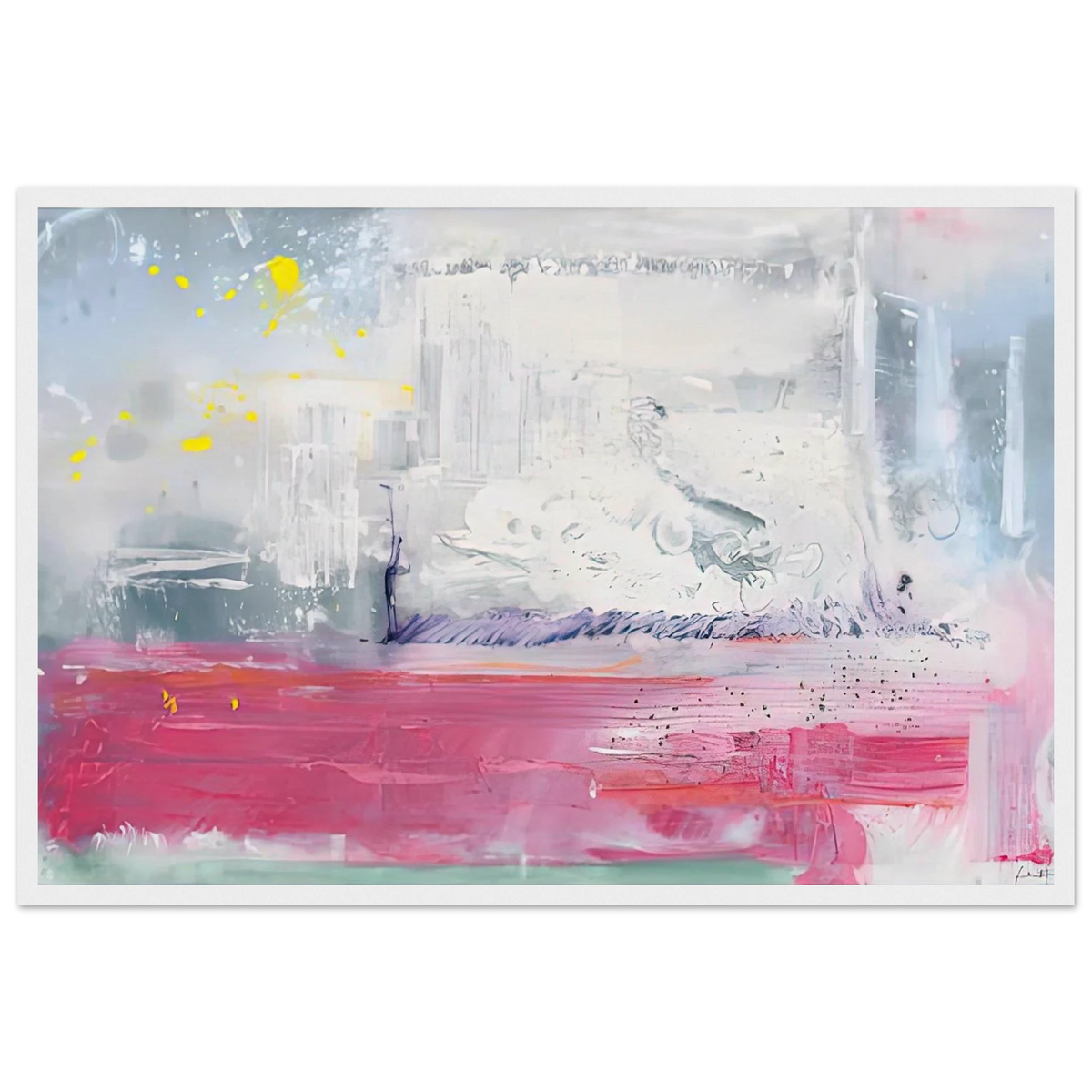 Hot Ice, 1990- Framed Poster | Helen Frankenthaler Framed Prints Wall Art | Frankenthaler Helen