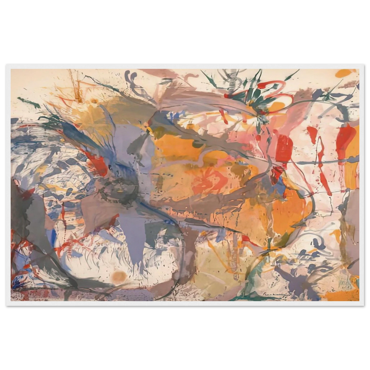 Before the Caves, 1958- Framed Poster | Helen Frankenthaler Framed Prints Wall Art | Frankenthaler Helen