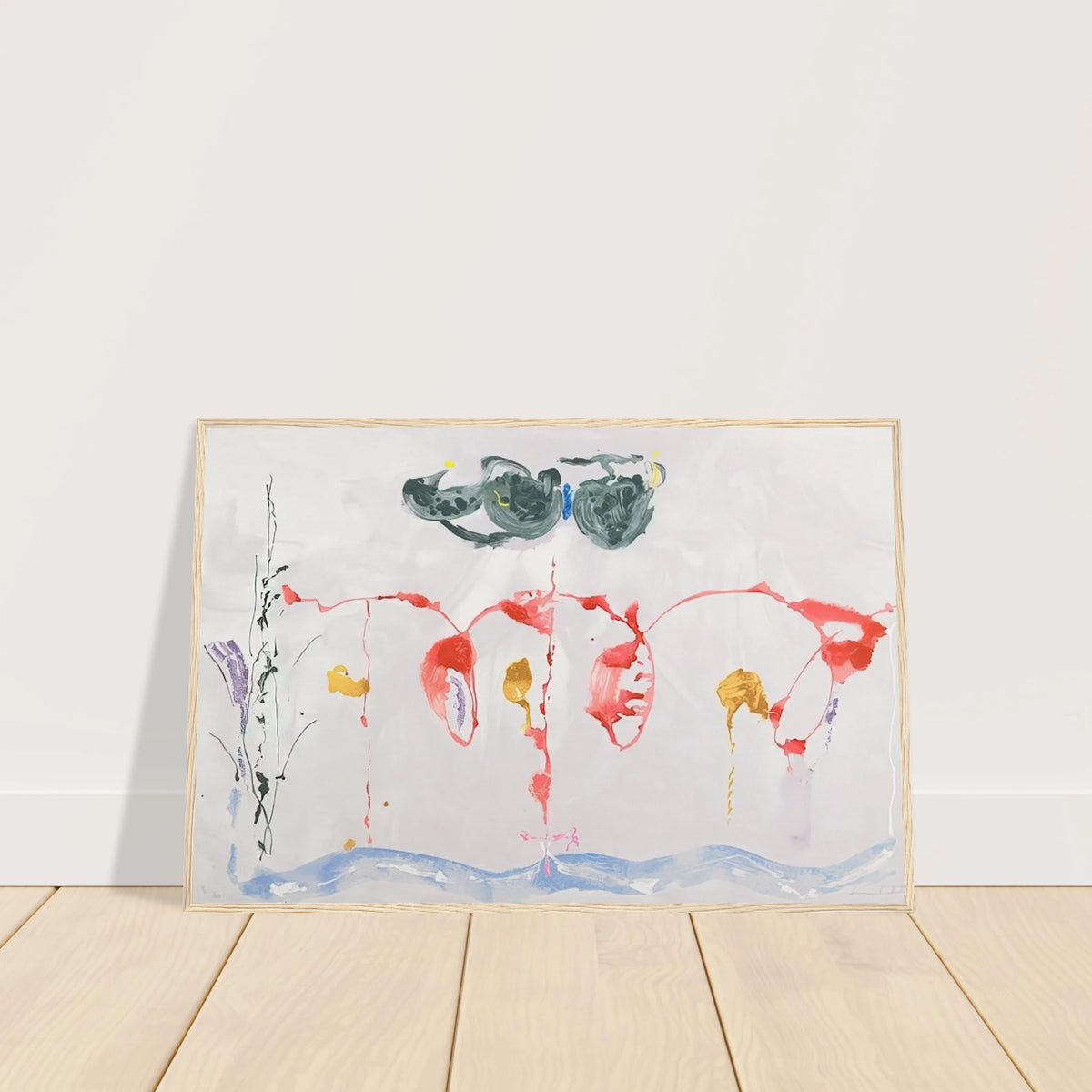 Aerie - 2009 Framed Poster | Helen Frankenthaler Framed Prints Wall Art | Frankenthaler Helen