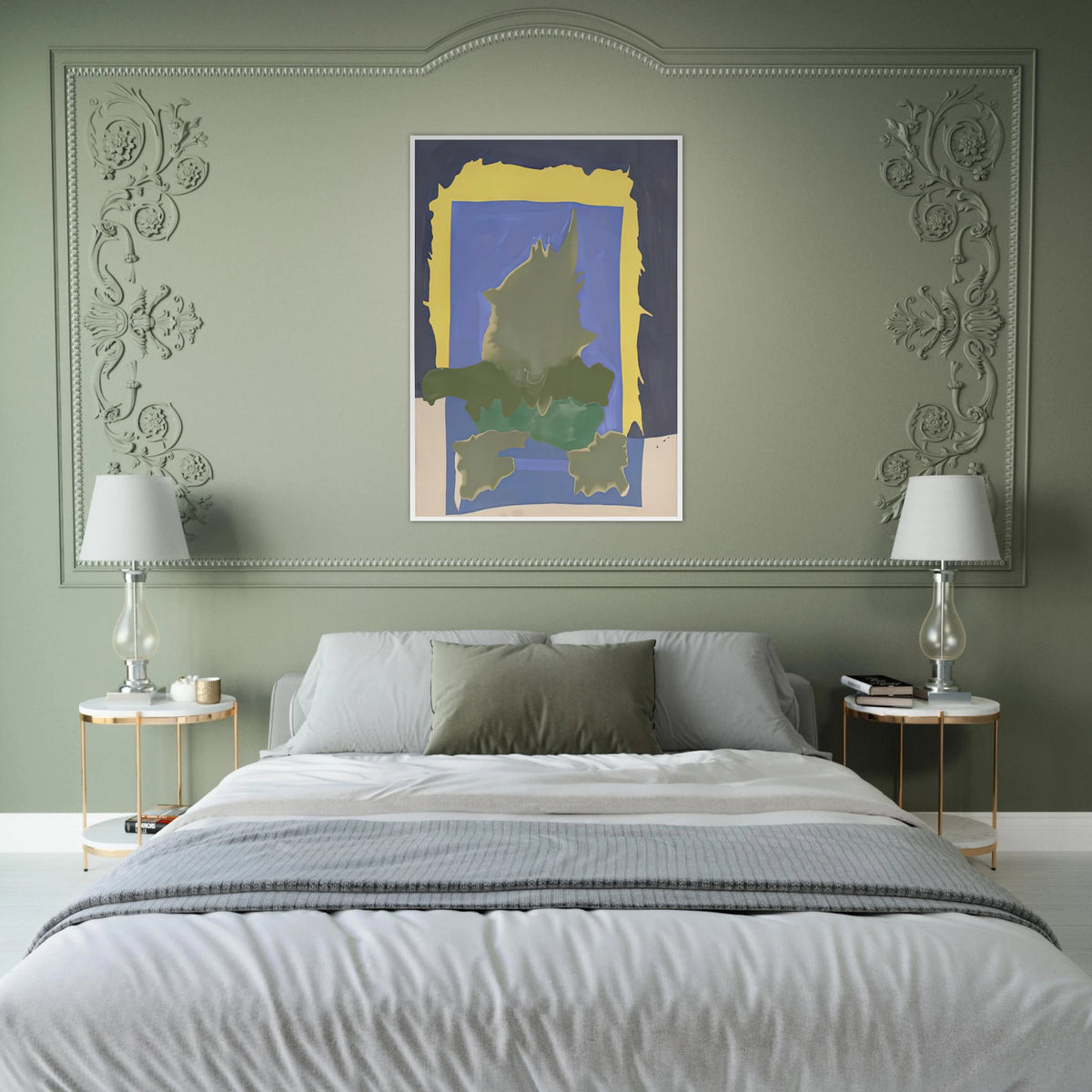 Interior Landscape, 1964- Framed Poster | Helen Frankenthaler Framed Prints Wall Art | Frankenthaler Helen