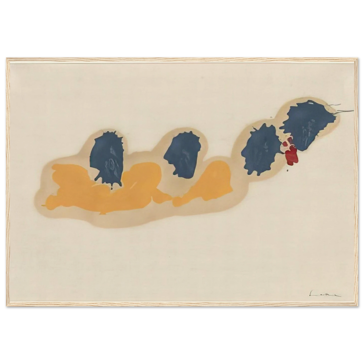 April IV - 1960 Framed Poster | Helen Frankenthaler Framed Prints Wall Art | Frankenthaler Helen