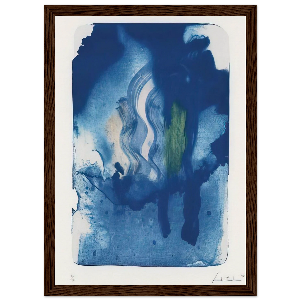 Reflections V - 1995 Framed Poster | Helen Frankenthaler Framed Prints Wall Art | Frankenthaler Helen
