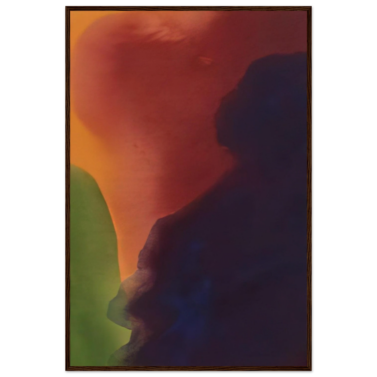 Blue Atmosphere III - 1963 Framed Poster | Helen Frankenthaler Framed Prints Wall Art | Frankenthaler Helen