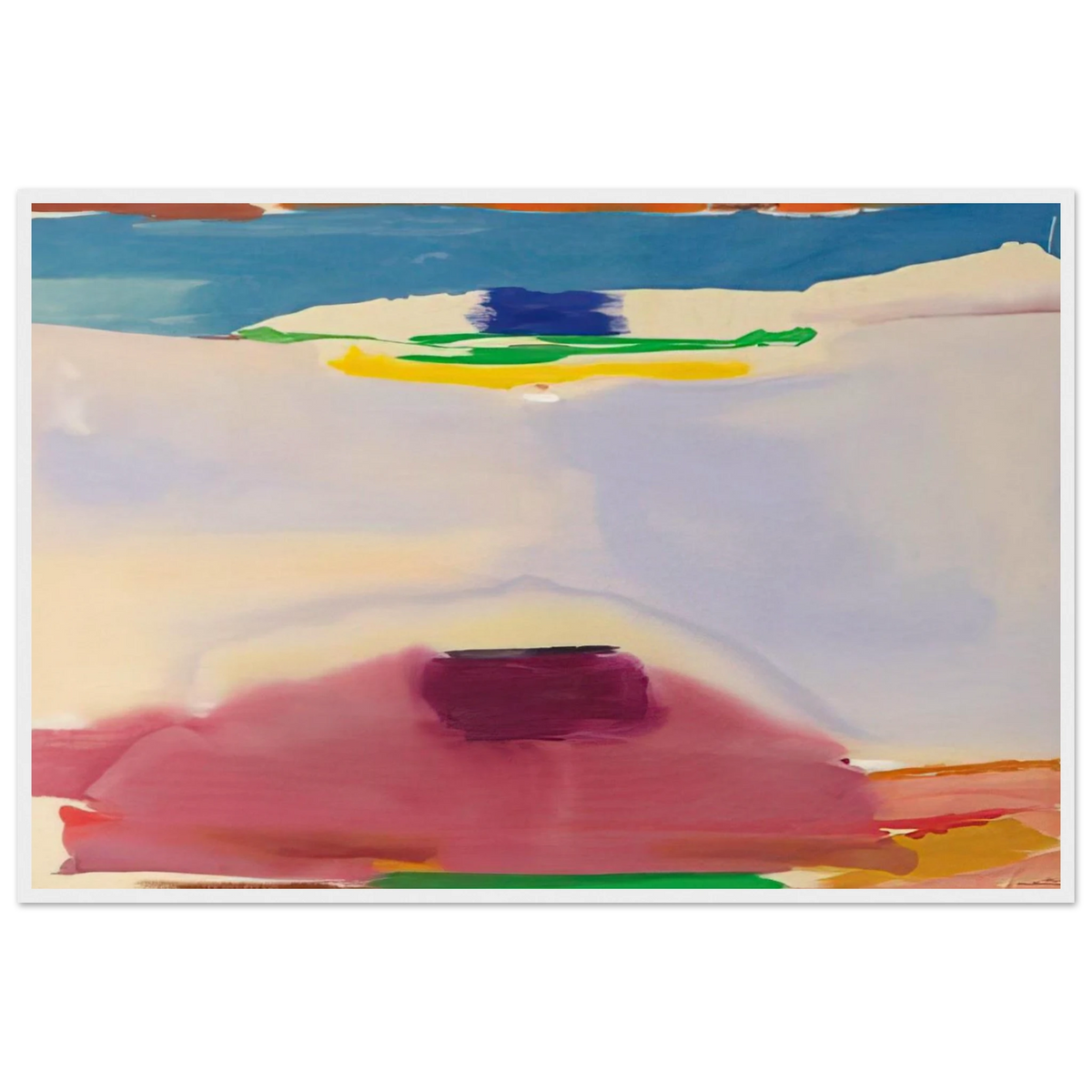 Leveling - 1973 Framed Poster | Helen Frankenthaler Framed Prints Wall Art | Frankenthaler Helen