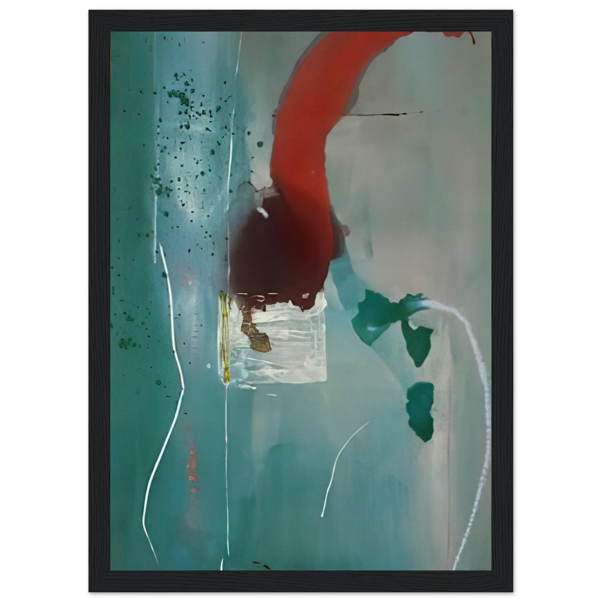 Square One - 1985 Framed Poster | Helen Frankenthaler Framed Prints Wall Art | Frankenthaler Helen