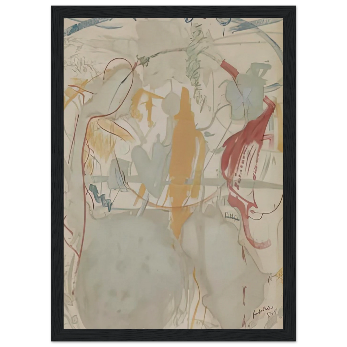 Seven Types of Ambiguity, 1957- Framed Poster | Helen Frankenthaler Framed Prints Wall Art | Frankenthaler Helen