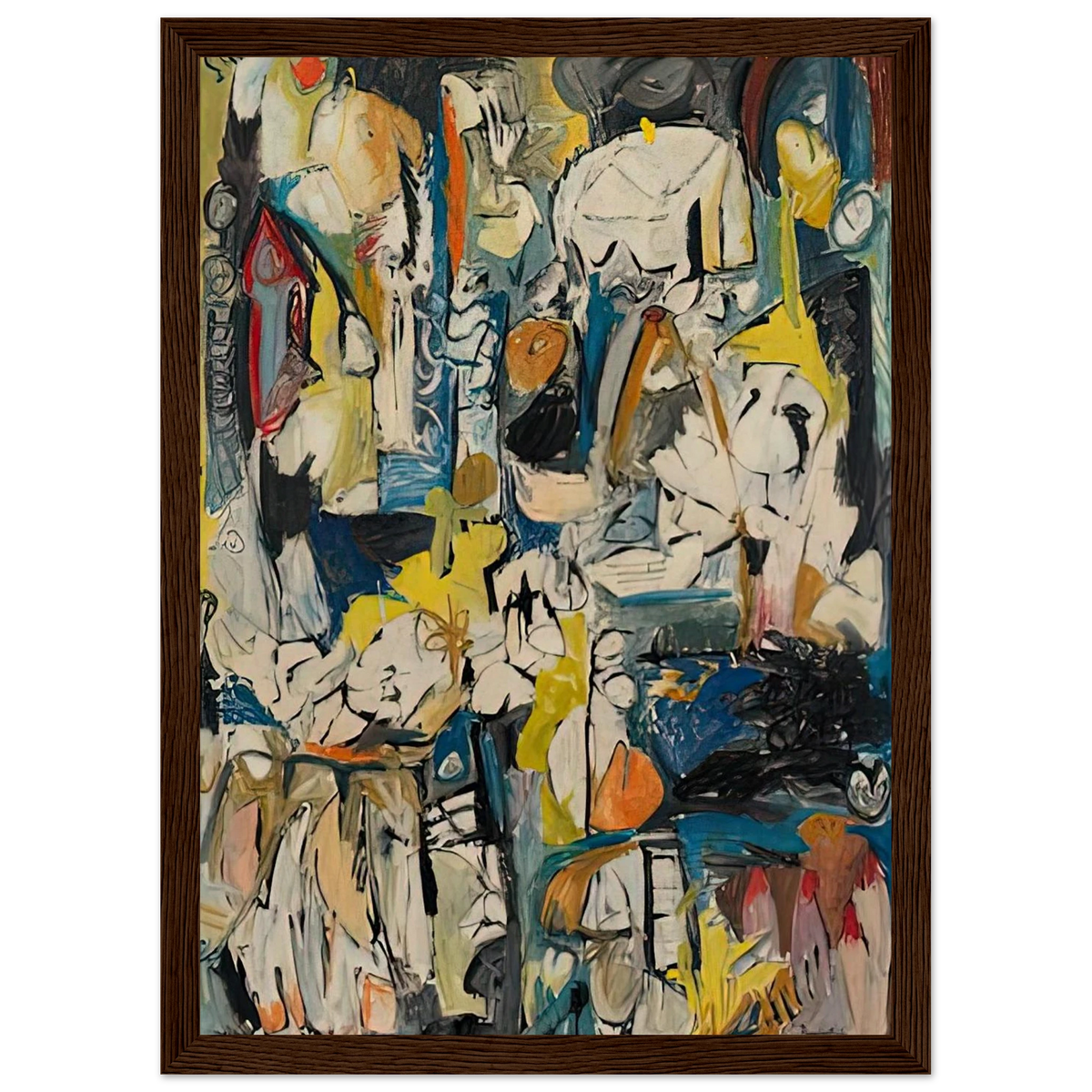 Village, 1951- Framed Poster | Helen Frankenthaler Framed Prints Wall Art | Frankenthaler Helen